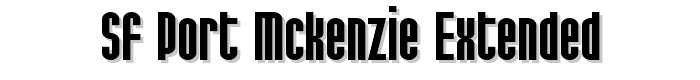 SF Port McKenzie Extended font